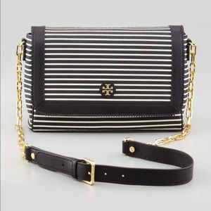 Tory Burch Vivia Striped Crossbody Bag